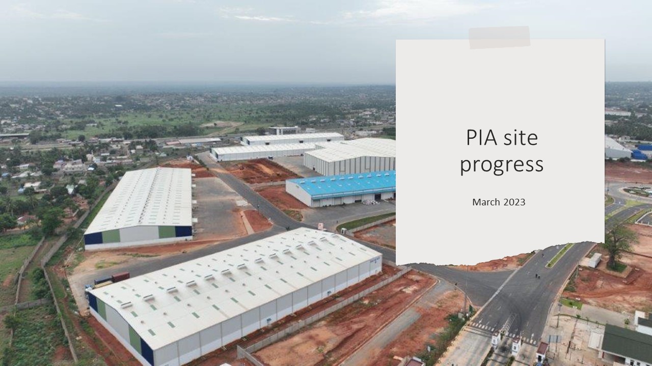PIA site progress Mar 2023 cover